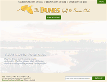 Tablet Screenshot of dunesgolfsanibel.com